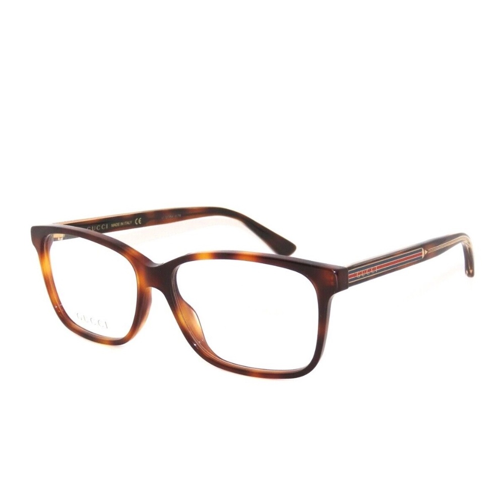 Gucci 0530O 0530 006 57 Havana Crystal Eyeglasses - Picture 1 of 5
